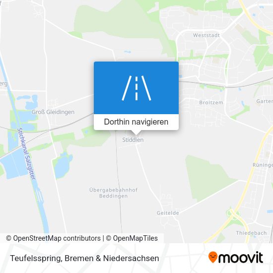 Teufelsspring Karte