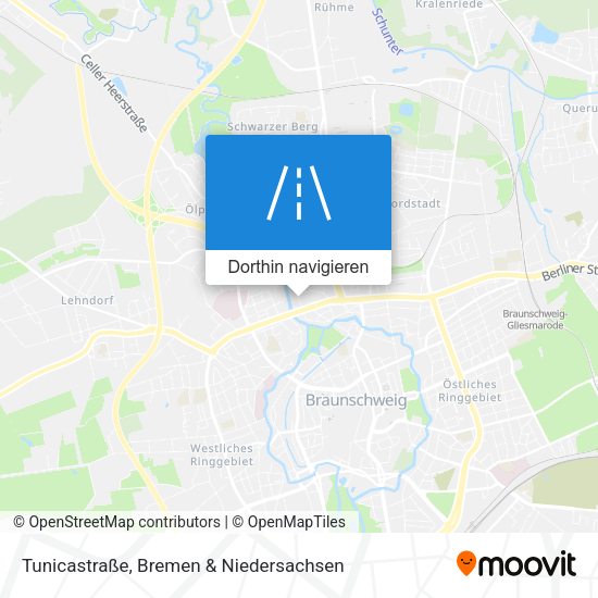 Tunicastraße Karte