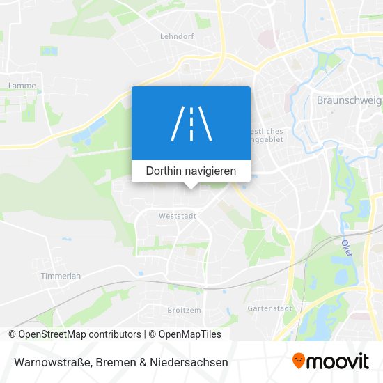 Warnowstraße Karte