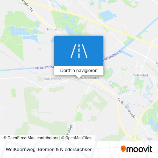 Weißdornweg Karte