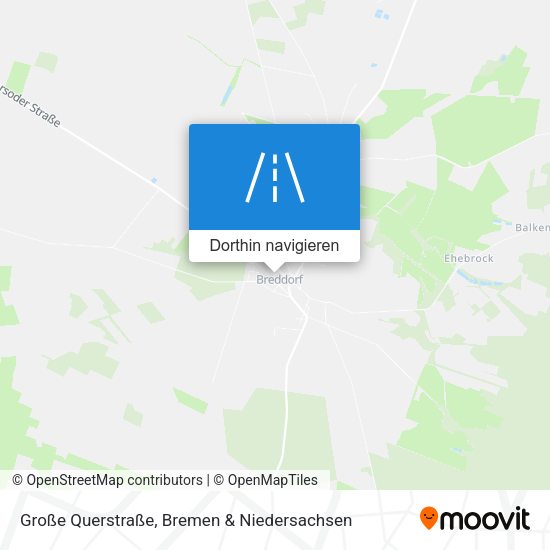 Große Querstraße Karte