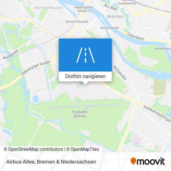 Airbus-Allee Karte