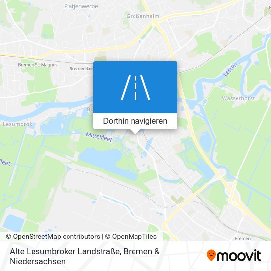 Alte Lesumbroker Landstraße Karte