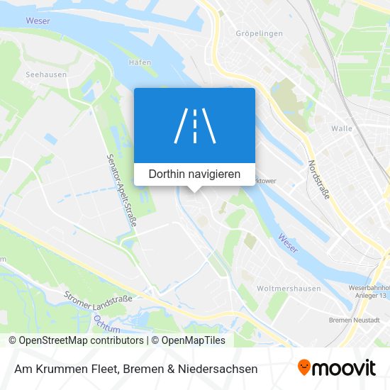 Am Krummen Fleet Karte