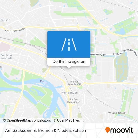 Am Sacksdamm Karte