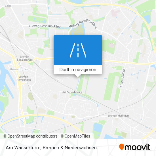 Am Wasserturm Karte