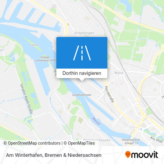 Am Winterhafen Karte