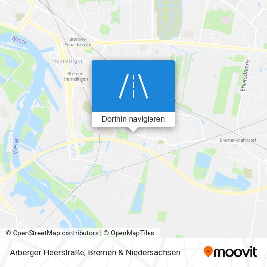 Arberger Heerstraße Karte