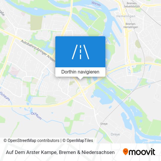 Auf Dem Arster Kampe Karte