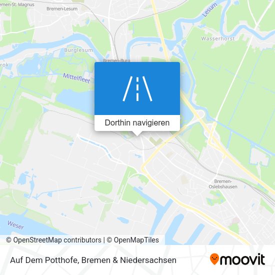 Auf Dem Potthofe Karte