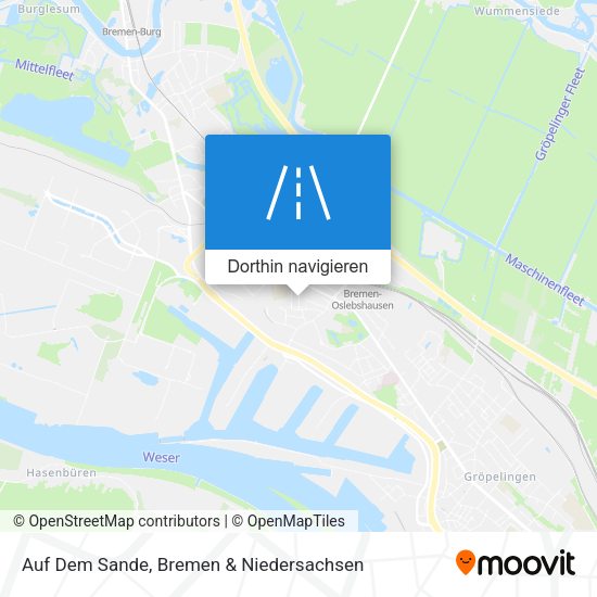 Auf Dem Sande Karte