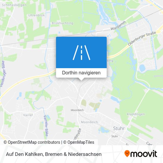 Auf Den Kahlken Karte