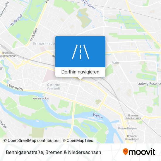 Bennigsenstraße Karte