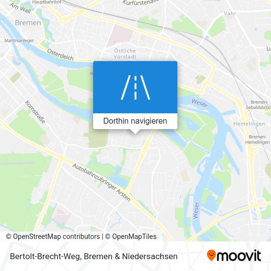 Bertolt-Brecht-Weg Karte