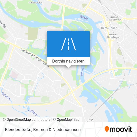 Blenderstraße Karte