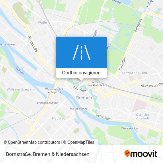 Bornstraße Karte
