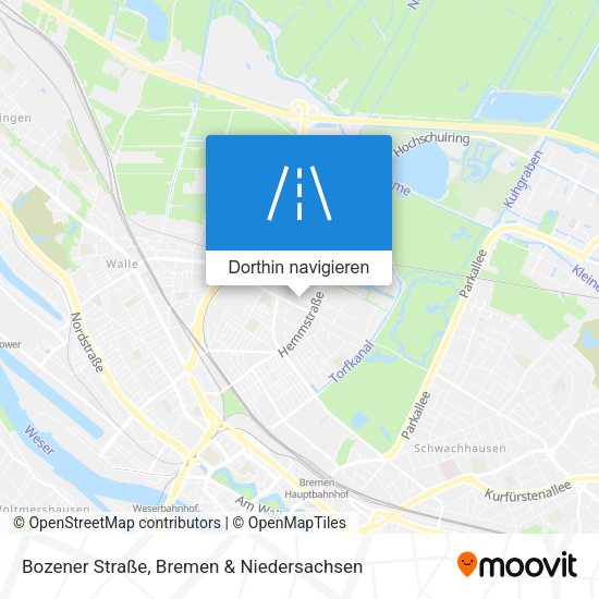 Bozener Straße Karte