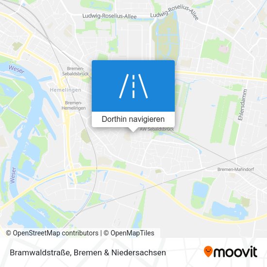 Bramwaldstraße Karte