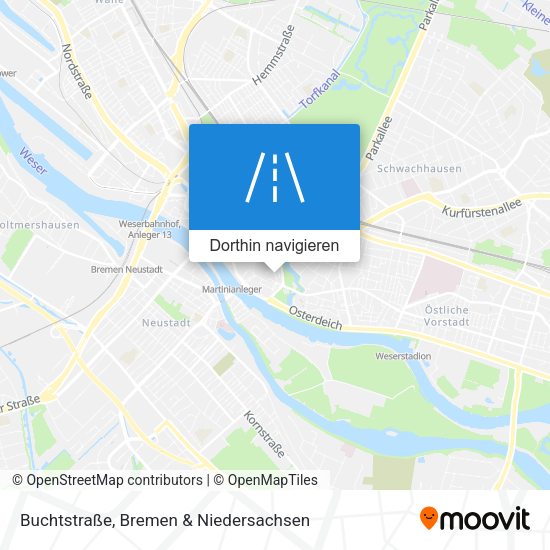Buchtstraße Karte