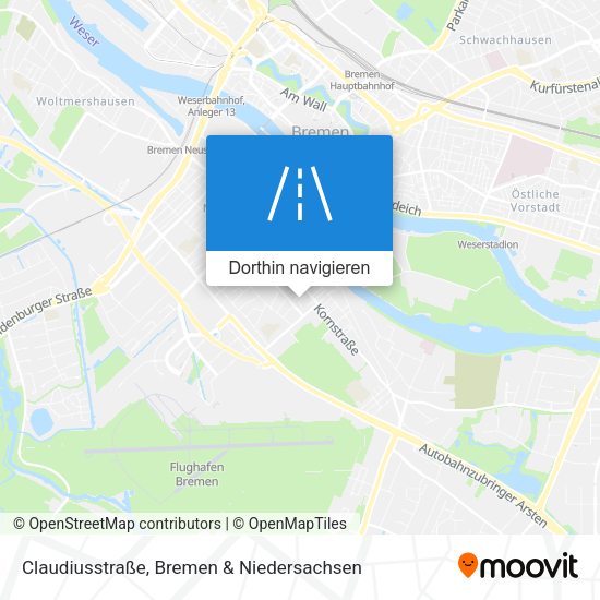 Claudiusstraße Karte