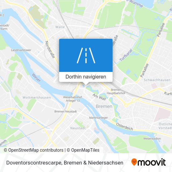 Doventorscontrescarpe Karte