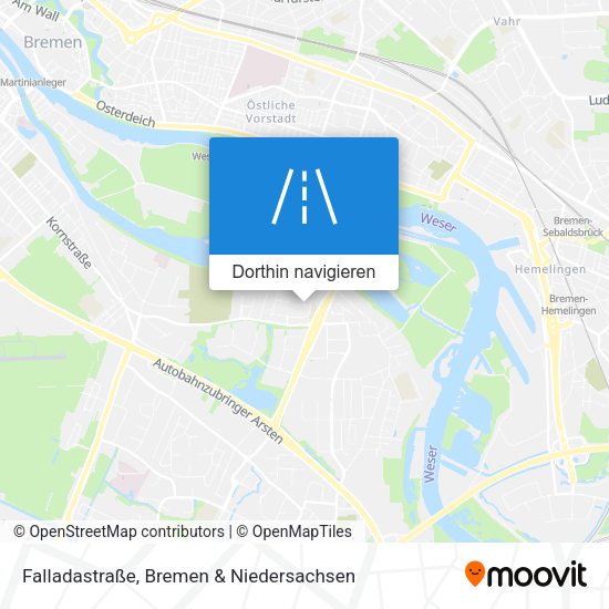 Falladastraße Karte