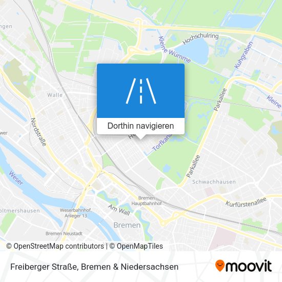 Freiberger Straße Karte