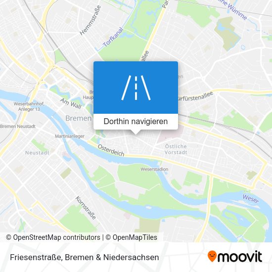 Friesenstraße Karte