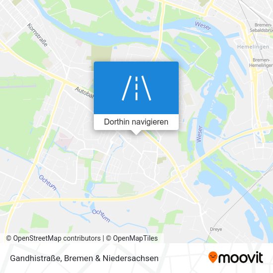 Gandhistraße Karte
