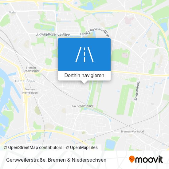 Gersweilerstraße Karte