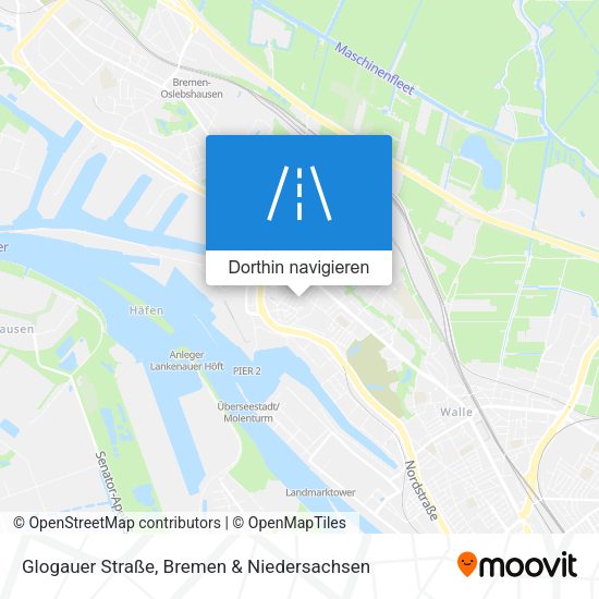 Glogauer Straße Karte