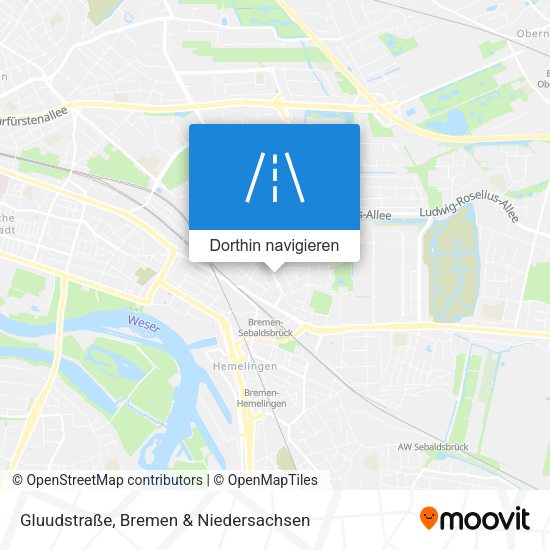 Gluudstraße Karte