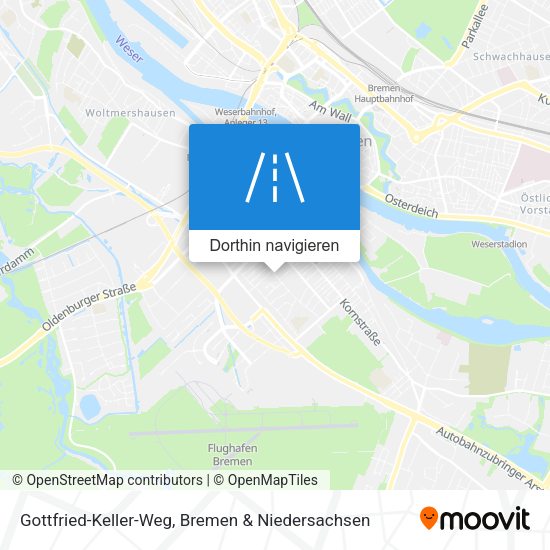 Gottfried-Keller-Weg Karte