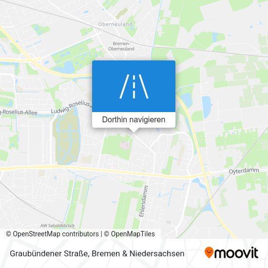 Graubündener Straße Karte