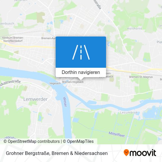 Grohner Bergstraße Karte