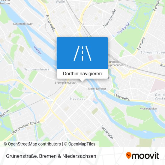 Grünenstraße Karte