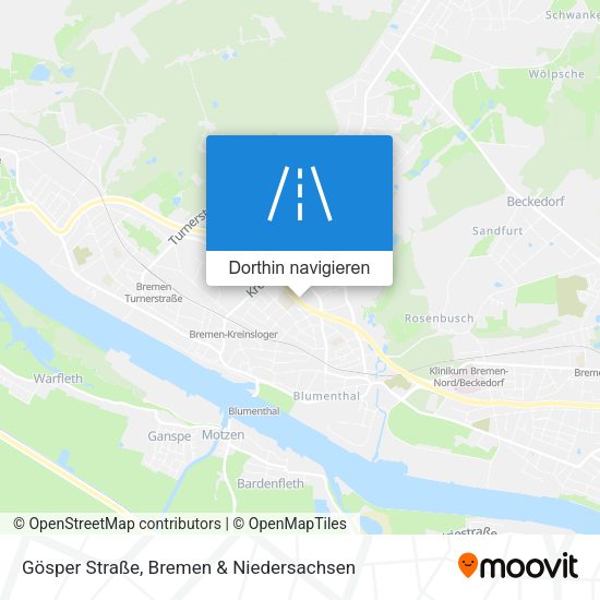 Gösper Straße Karte