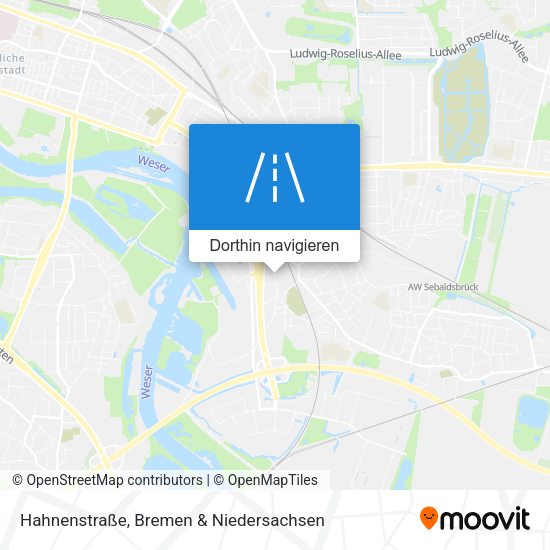 Hahnenstraße Karte