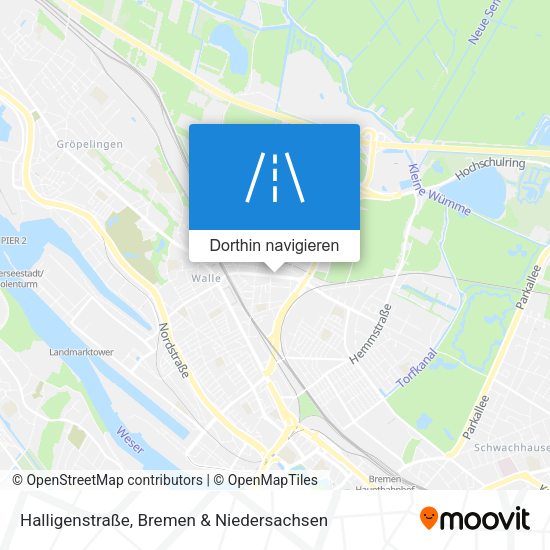 Halligenstraße Karte