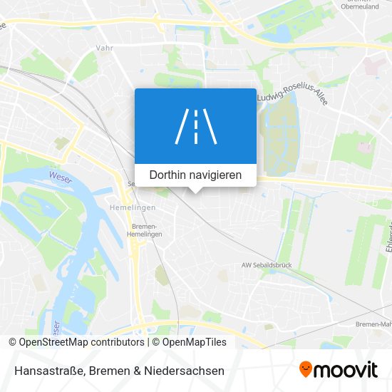 Hansastraße Karte