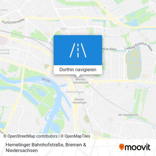 Hemelinger Bahnhofstraße Karte