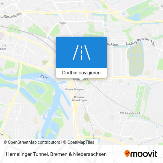 Hemelinger Tunnel Karte