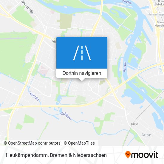 Heukämpendamm Karte
