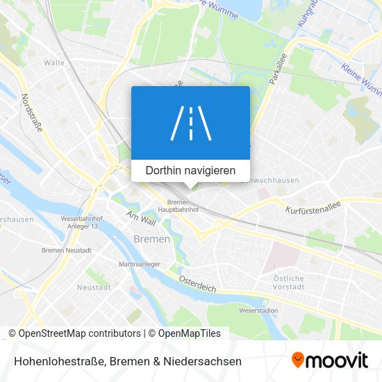 Hohenlohestraße Karte