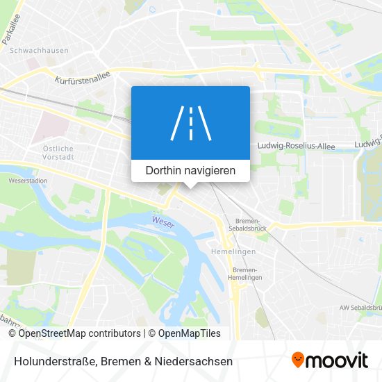 Holunderstraße Karte