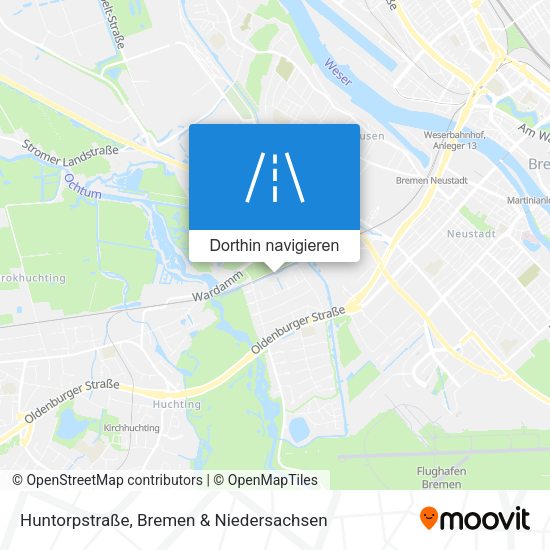 Huntorpstraße Karte