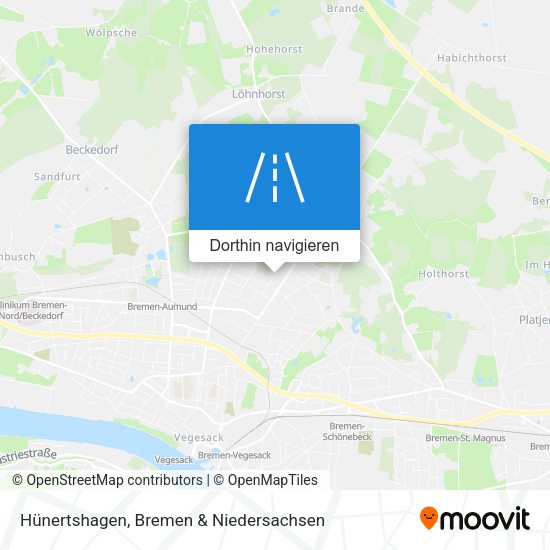 Hünertshagen Karte