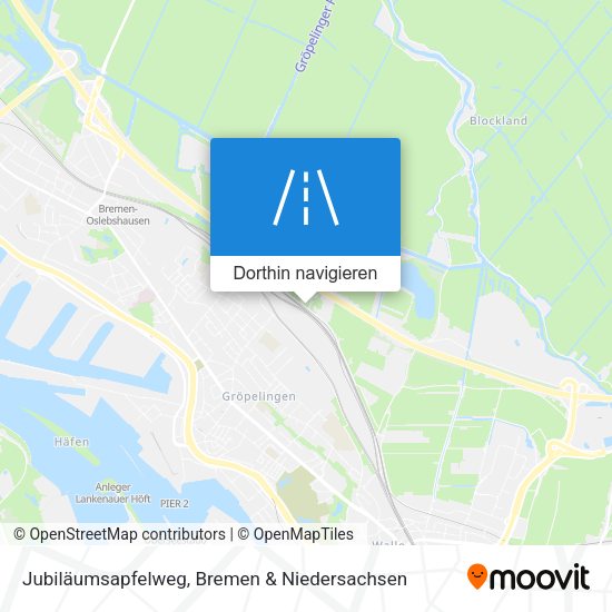Jubiläumsapfelweg Karte