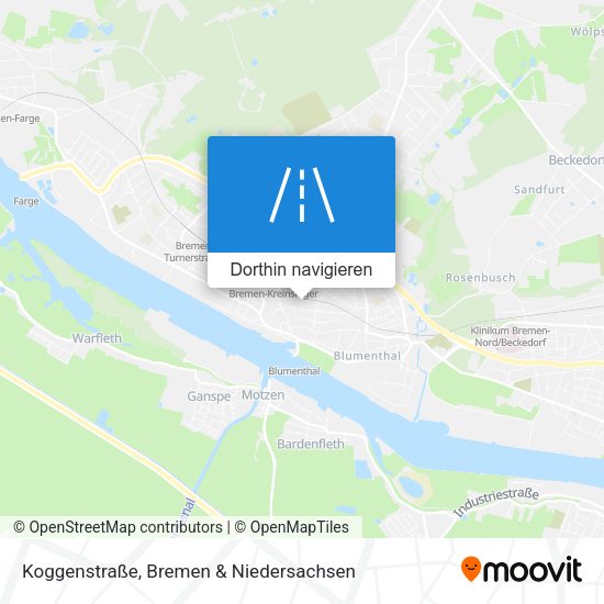Koggenstraße Karte