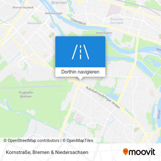 Kornstraße Karte